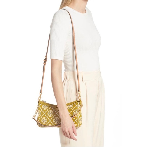 Tory Burch T Monogram Contrast Embossed Studio bag! - Picture 2 of 10